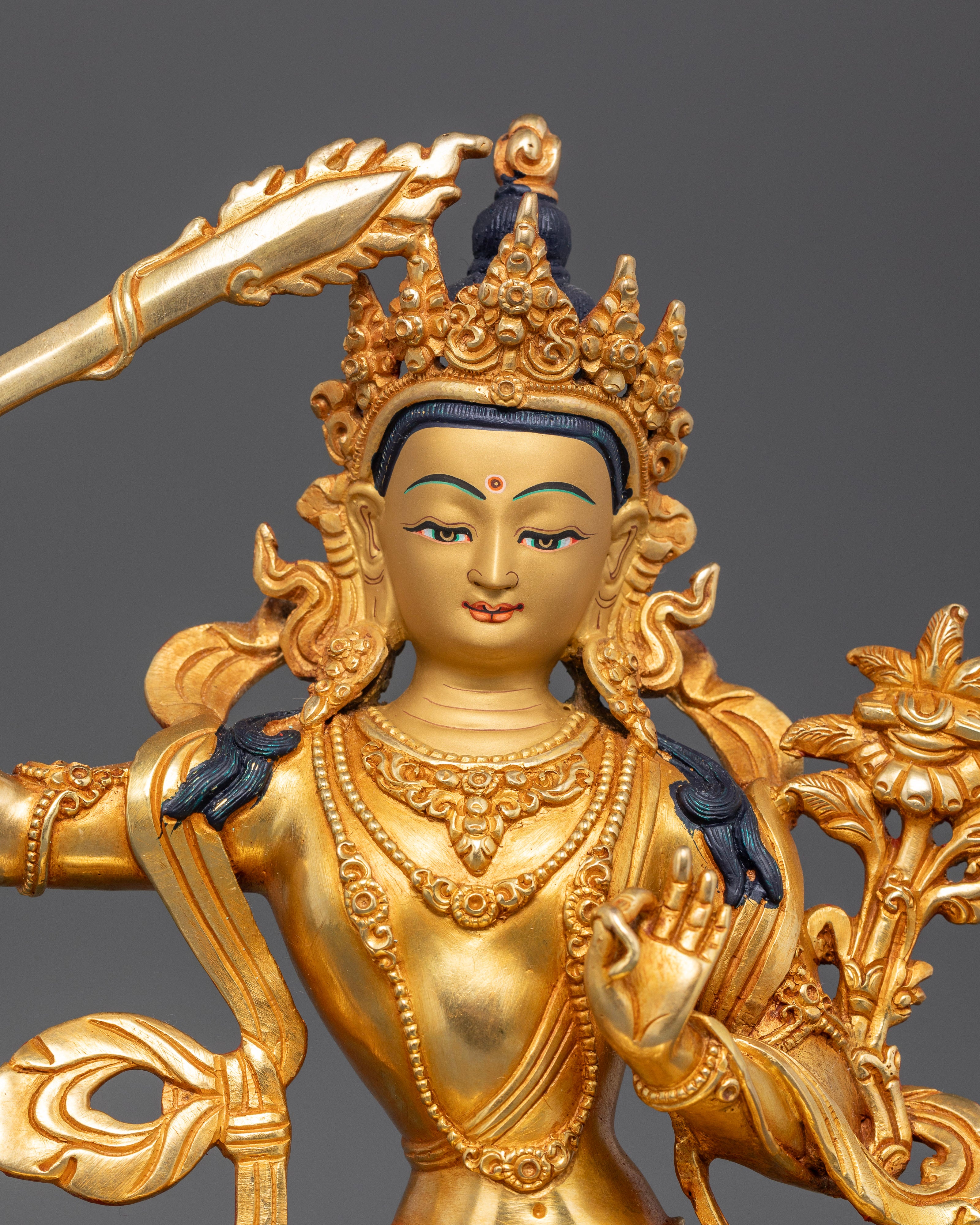Manjushri Bodhisattva Statue: Embodiment of Divine Wisdom
