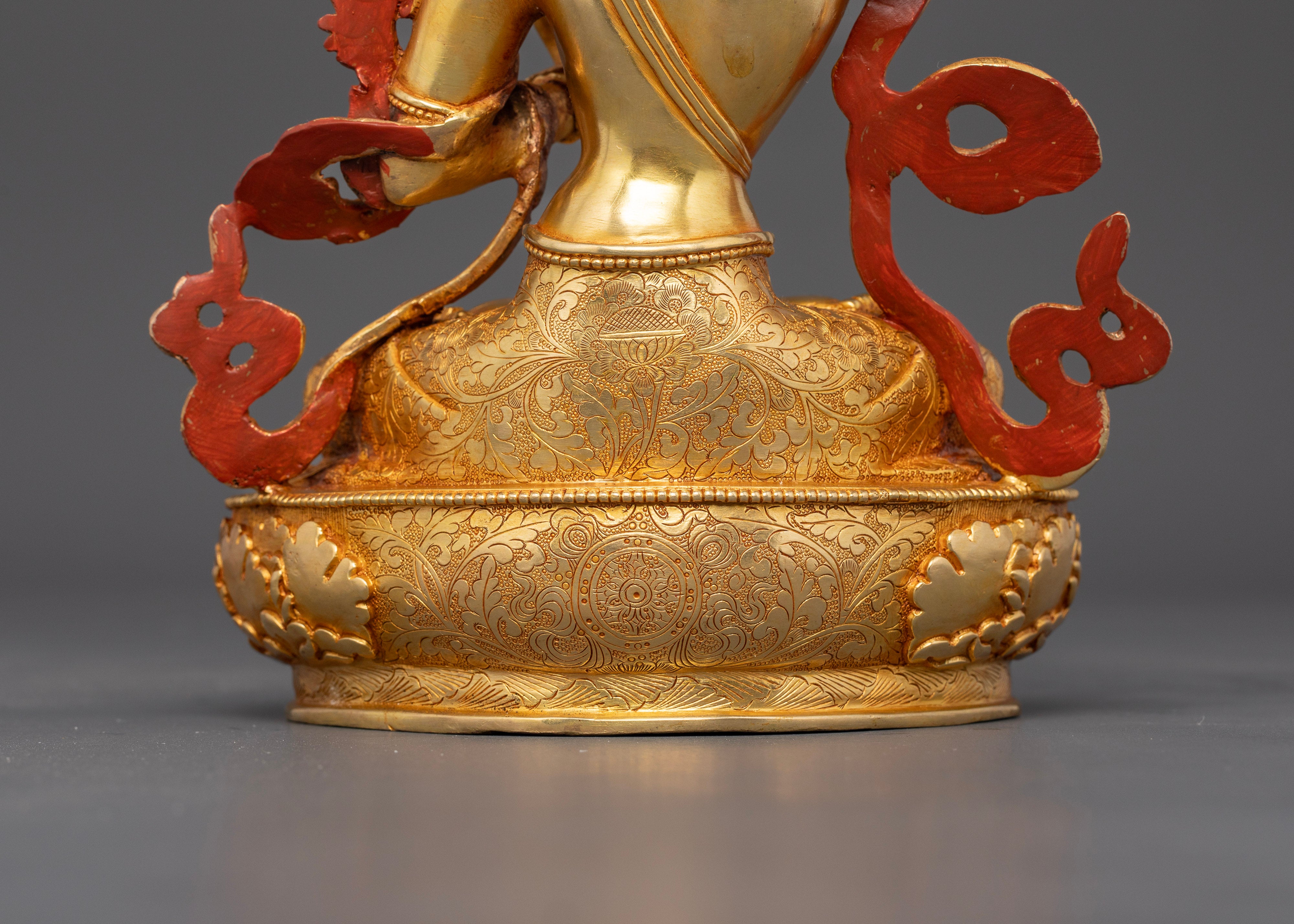 Manjushri Bodhisattva Statue: Embodiment of Divine Wisdom