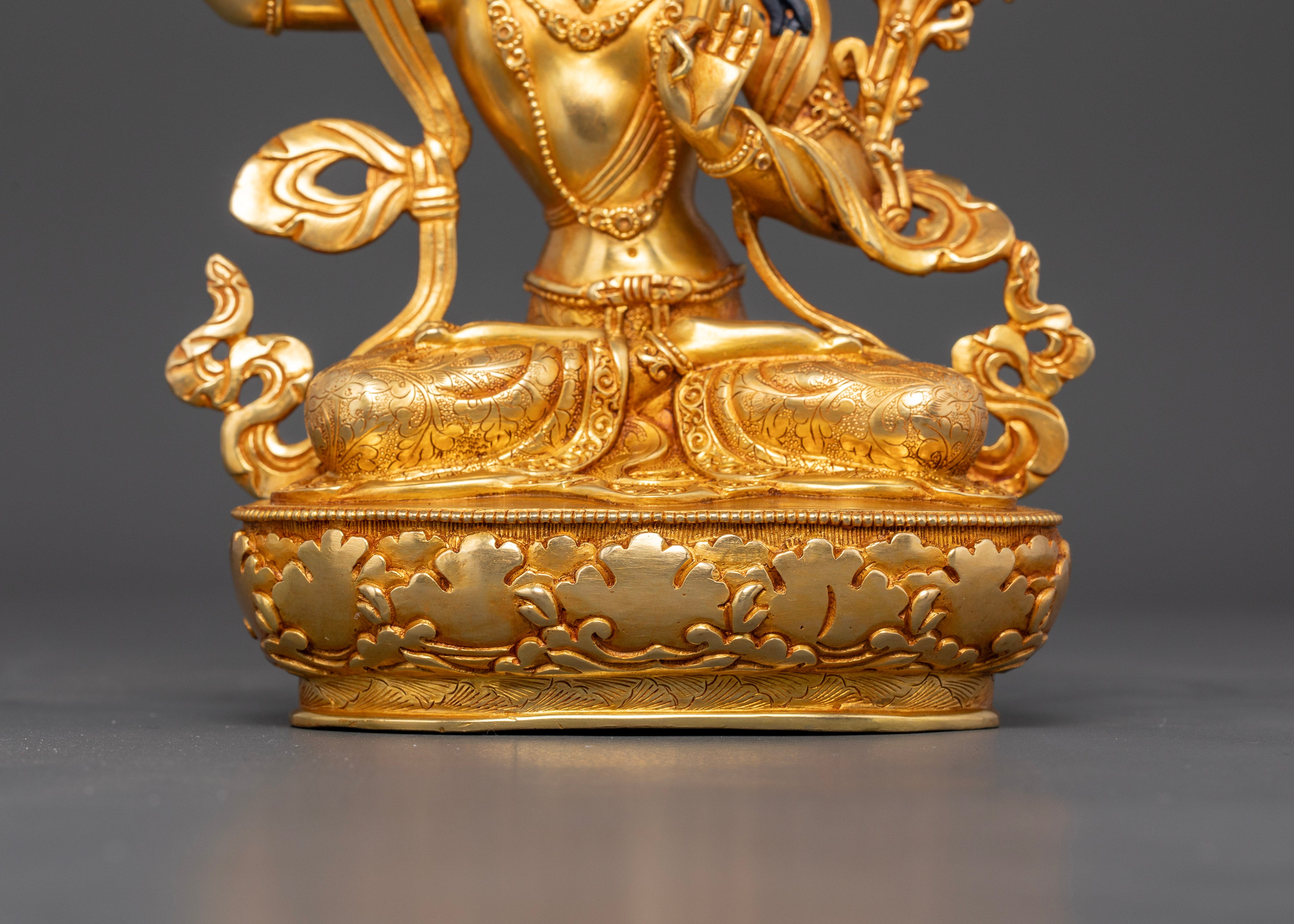 Manjushri Bodhisattva Statue: Embodiment of Divine Wisdom