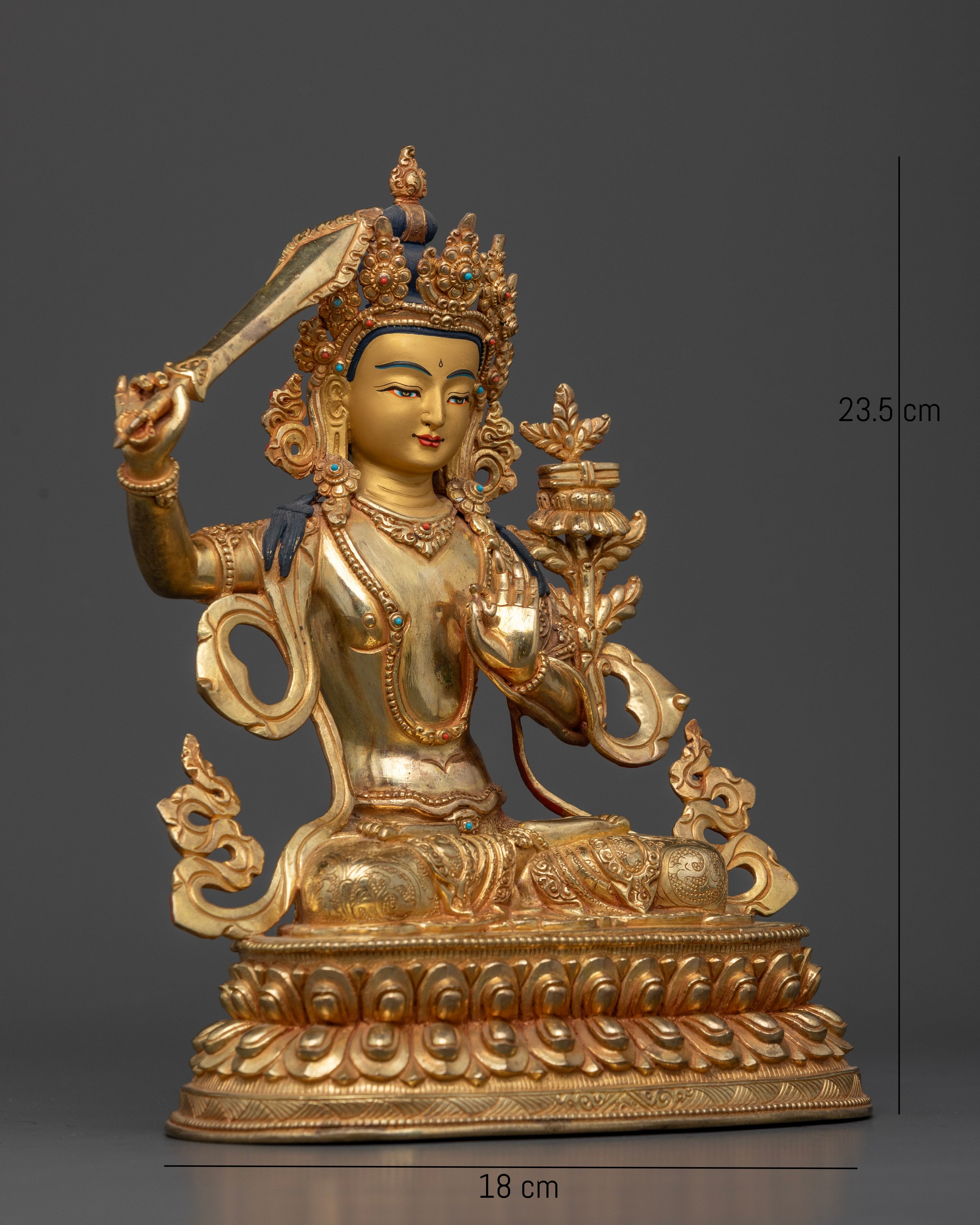 Manjushri Statue: The Bodhisattva of Wisdom