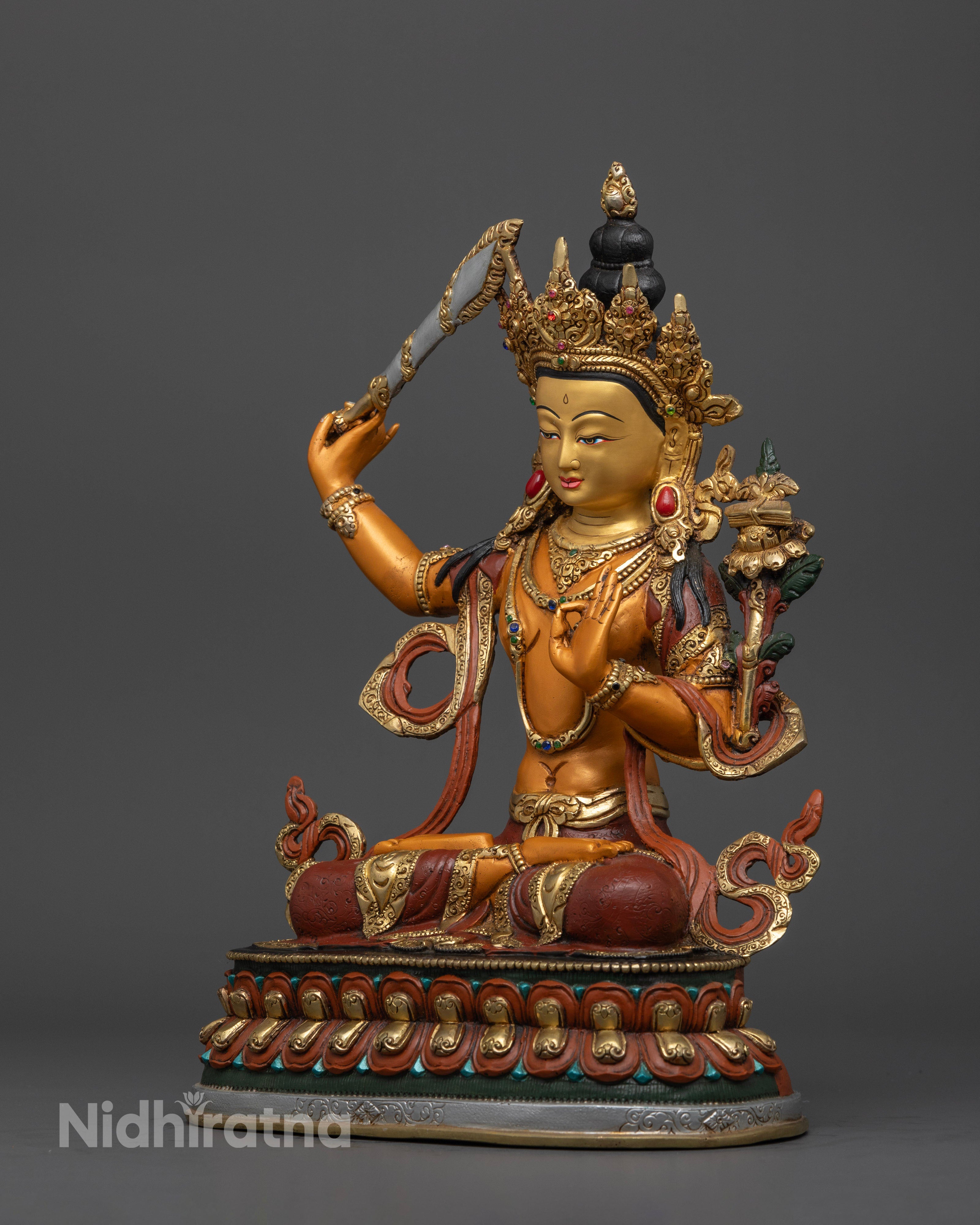 Manjushri Statue: Sacred Symbols of Wisdom
