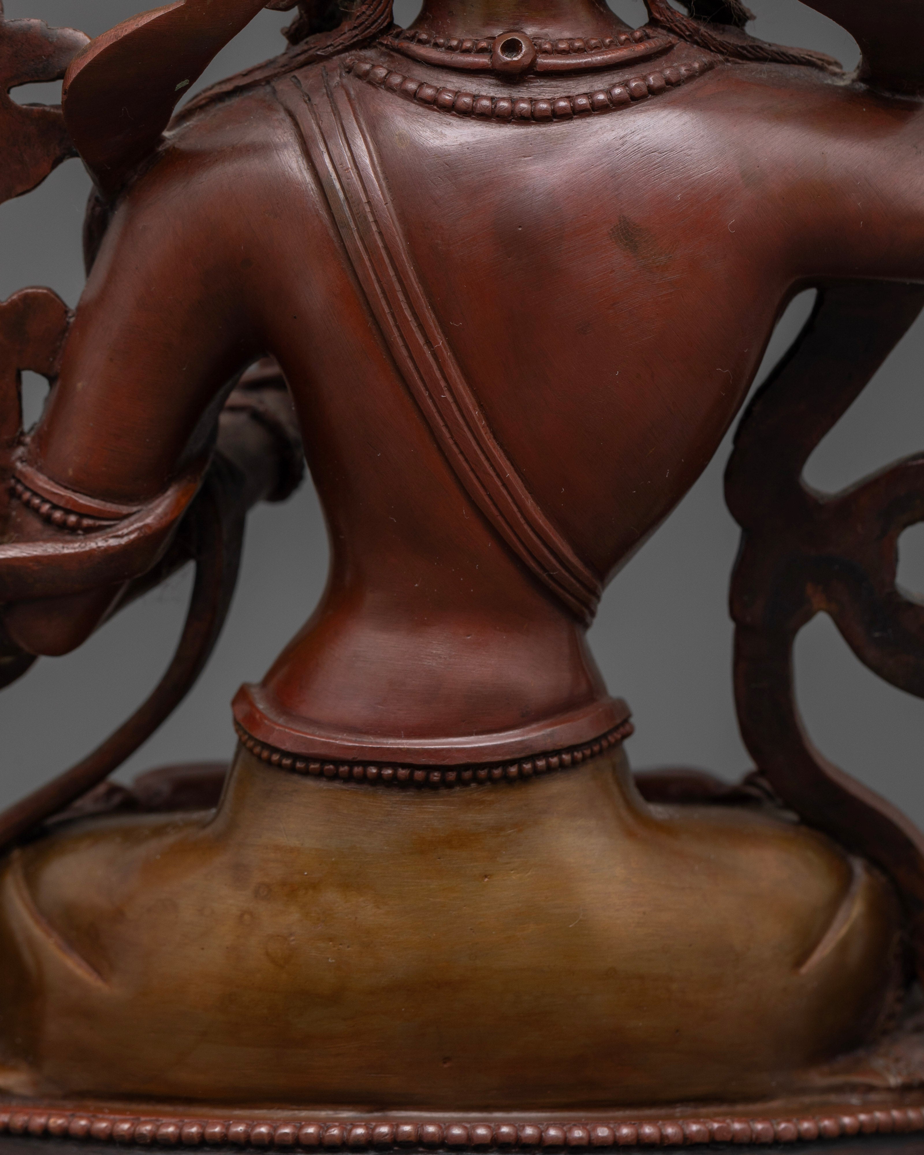 Oxidized Manjushri Statue: Symbols of Enlightened Wisdom