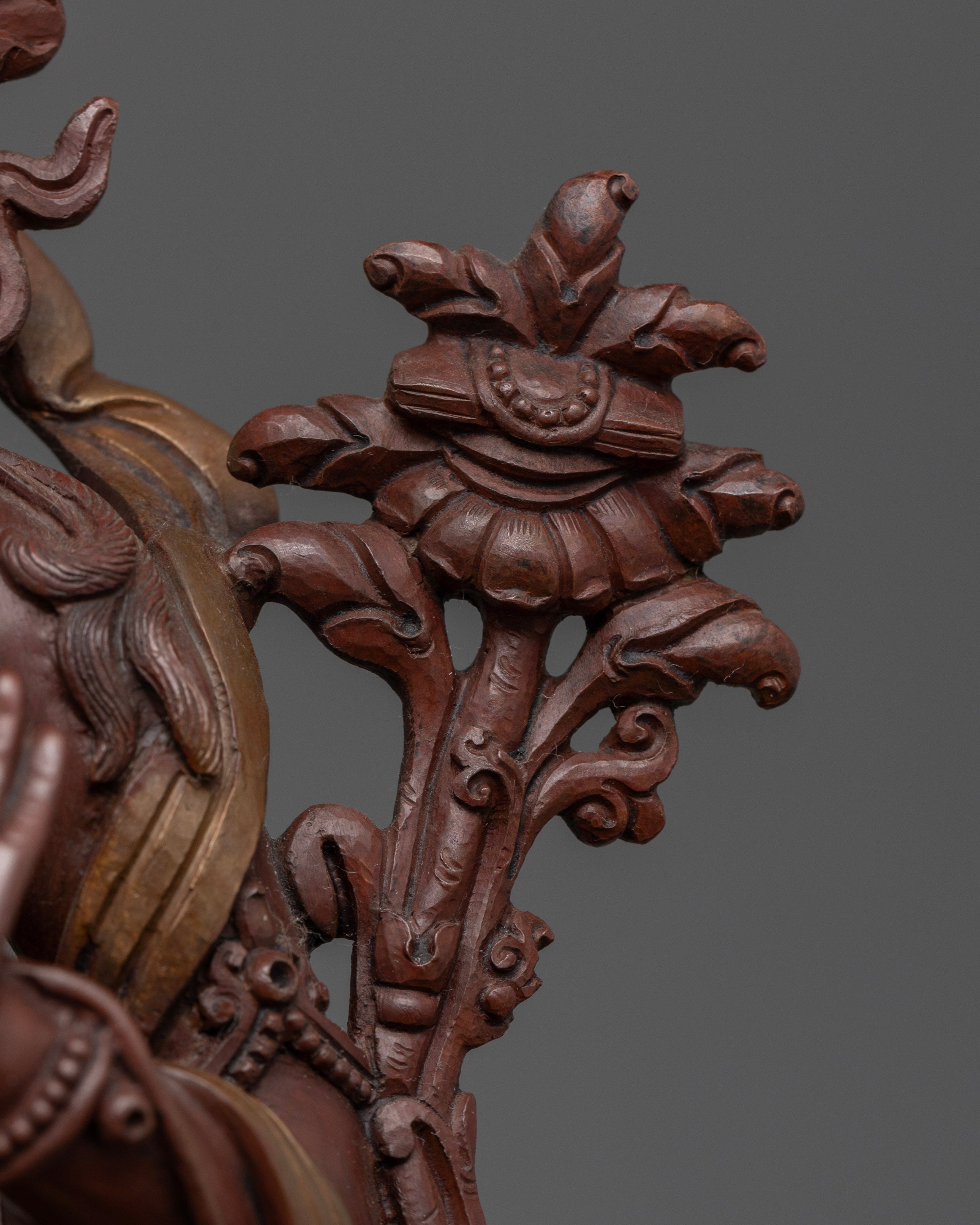 Oxidized Manjushri Statue: Symbols of Enlightened Wisdom