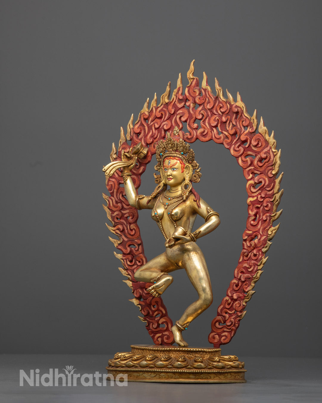 Machig Labdron Statue | Handmade Gold-Gilded Sculpture