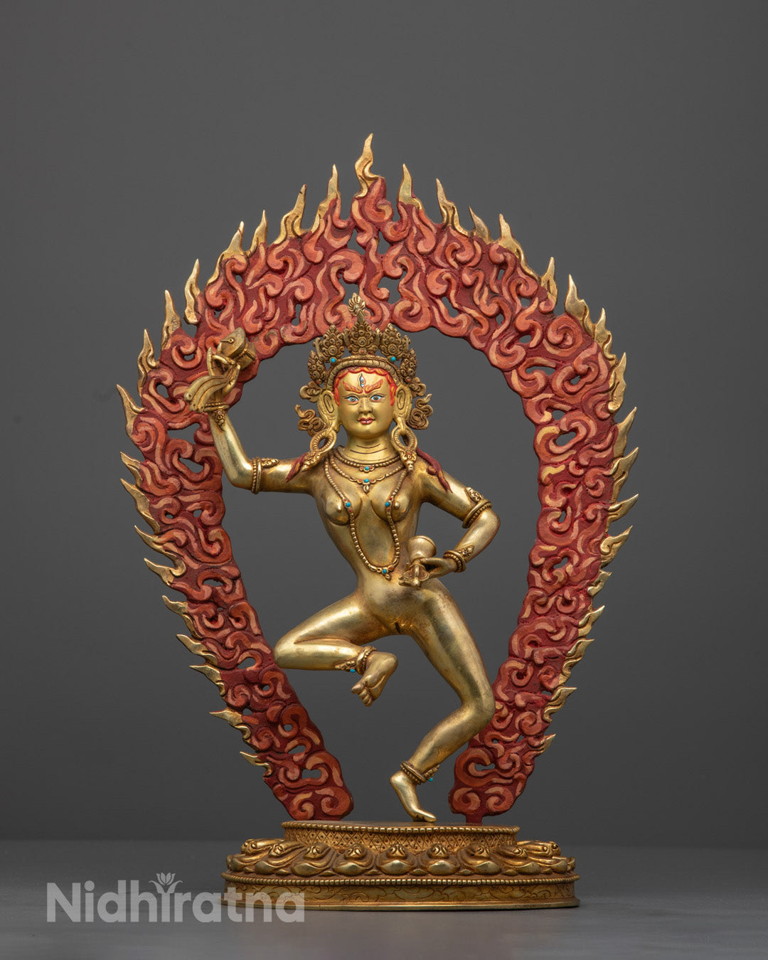 Machig Labdron Statue | Handmade Gold-Gilded Sculpture
