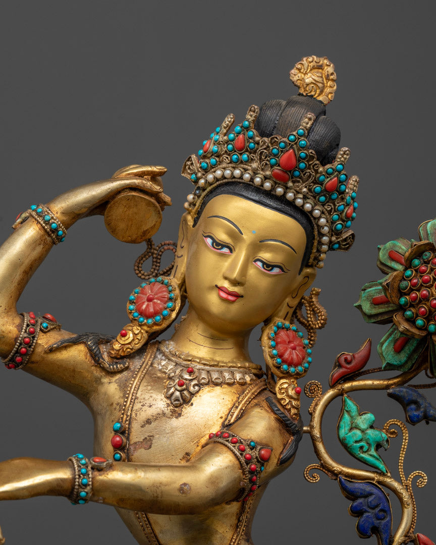 Handcrafted Machig Labdron Statue for Devotion and Practice