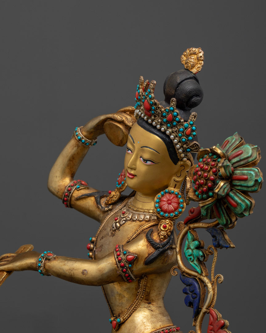 Handcrafted Machig Labdron Statue for Devotion and Practice