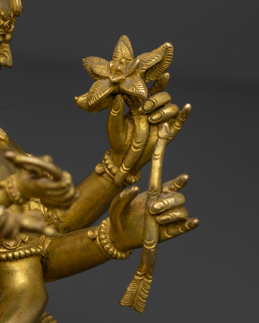 Mahamanjushri Statue for Altars and Sacred Spaces