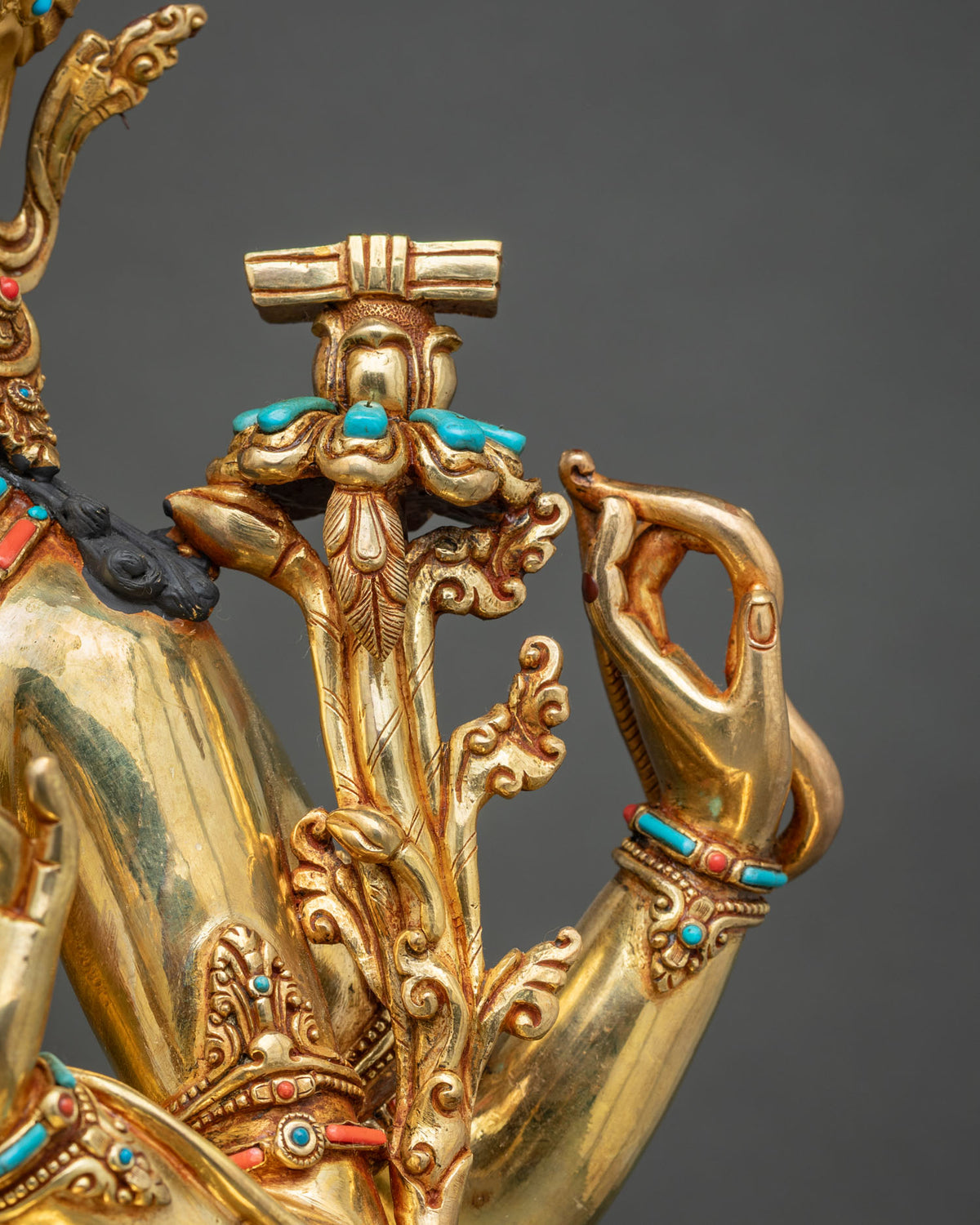 Maha Manjushri Statue | Handcrafted Bodhisattva of Wisdom Sculpture