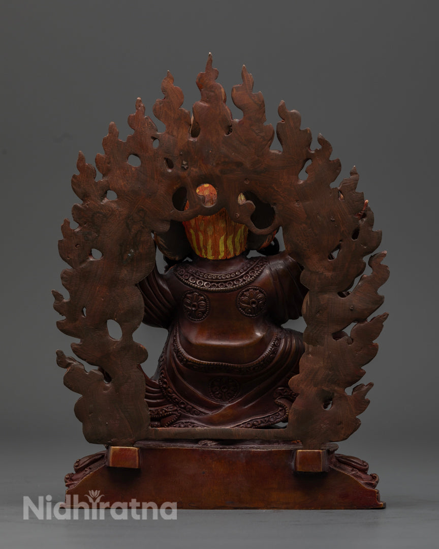 Mahakala Bernagchen Statue: The Black Cloaked Protector