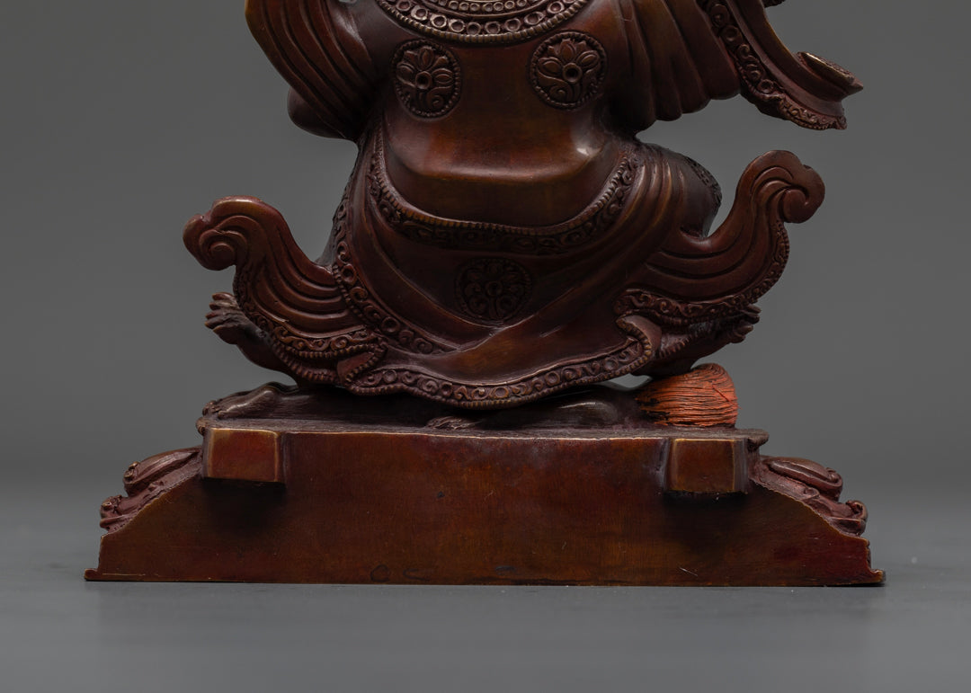 Mahakala Bernagchen Statue: The Black Cloaked Protector