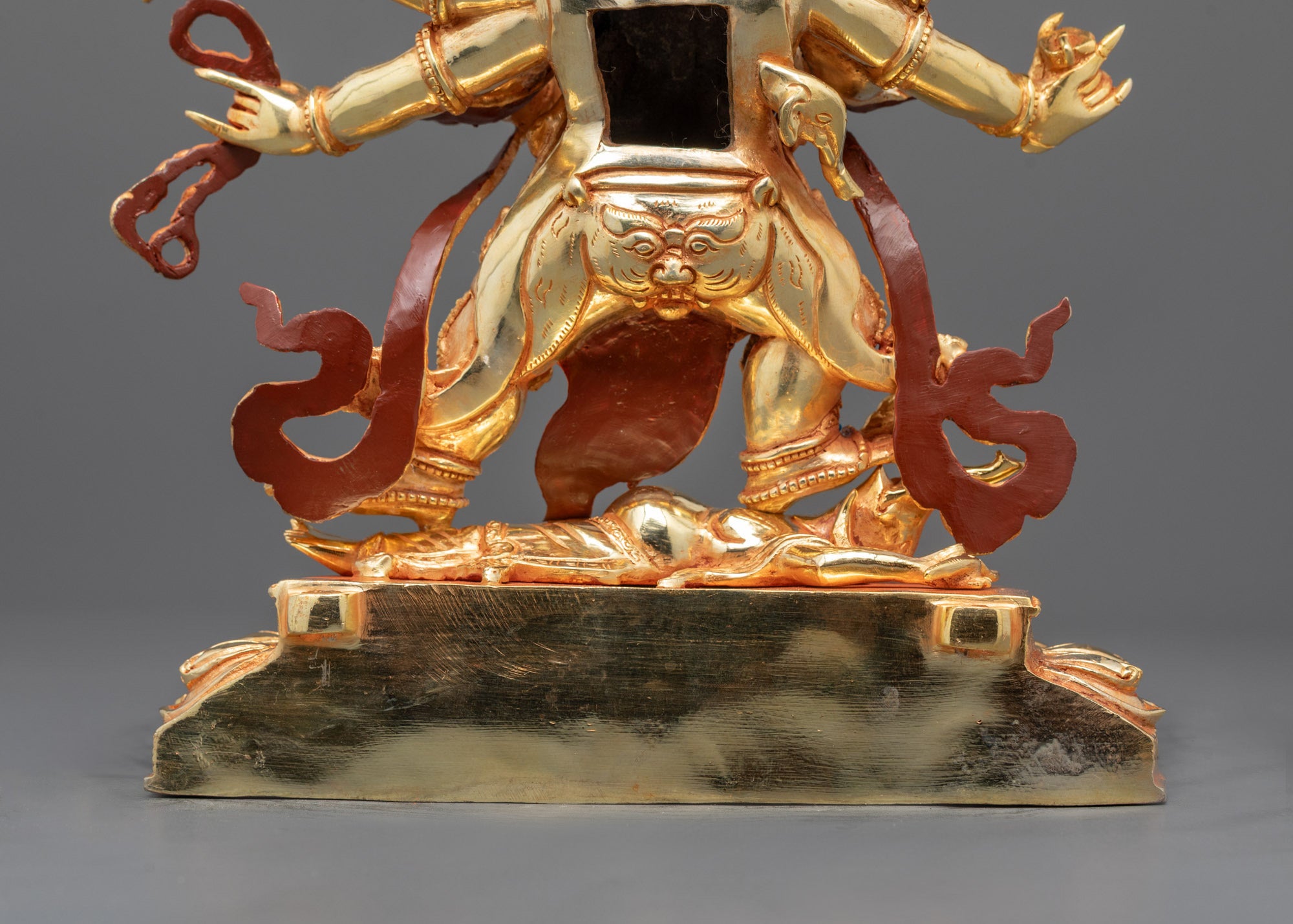 Six Armed Mahakala Statue | Handmade Buddhist Tibetan Protector