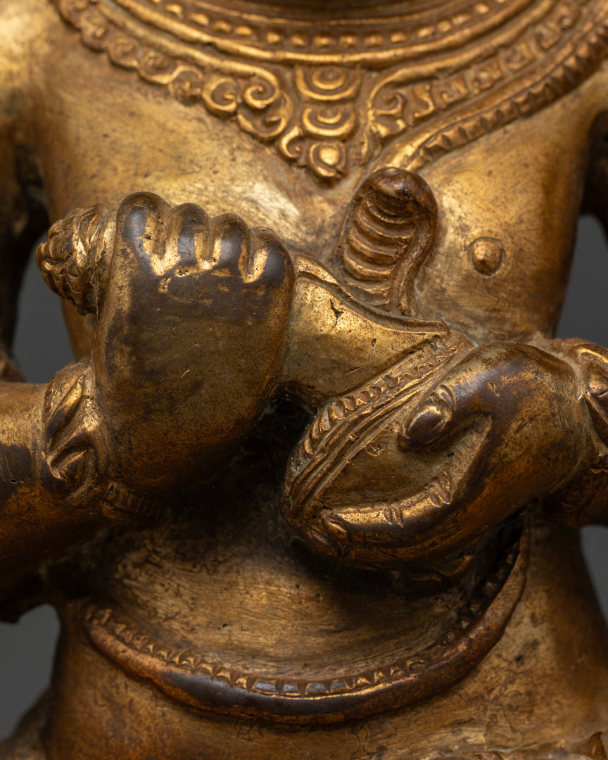 Chaturbhuja Mahakala Statue | Beautifully Crafted Sculpture