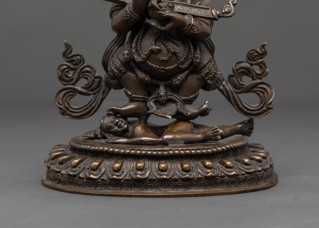 Sakya Mahakala Statue | Handmade Tibetan Protector Deity