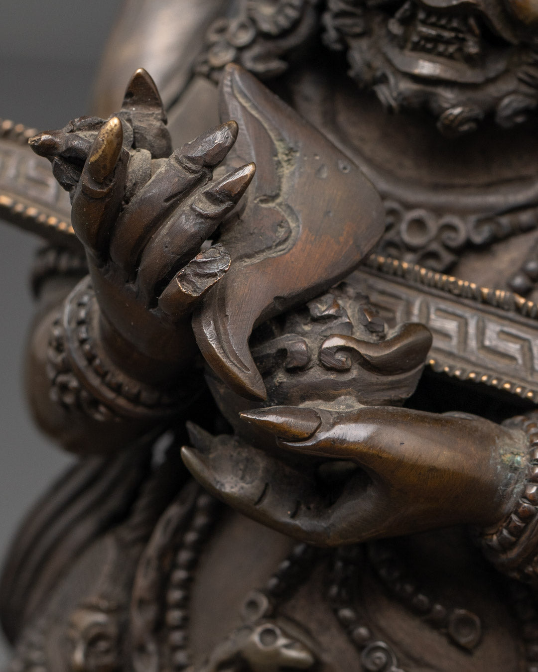 Sakya Mahakala Statue | Handmade Tibetan Protector Deity
