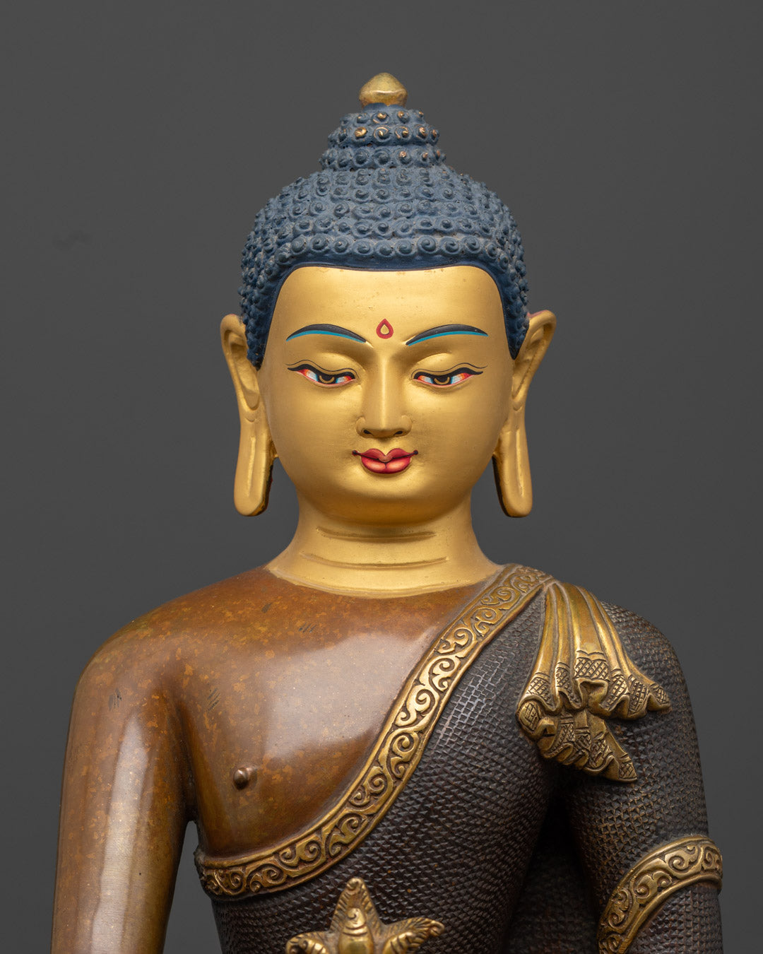 Medicine Buddha Statue | 24k Gold Face