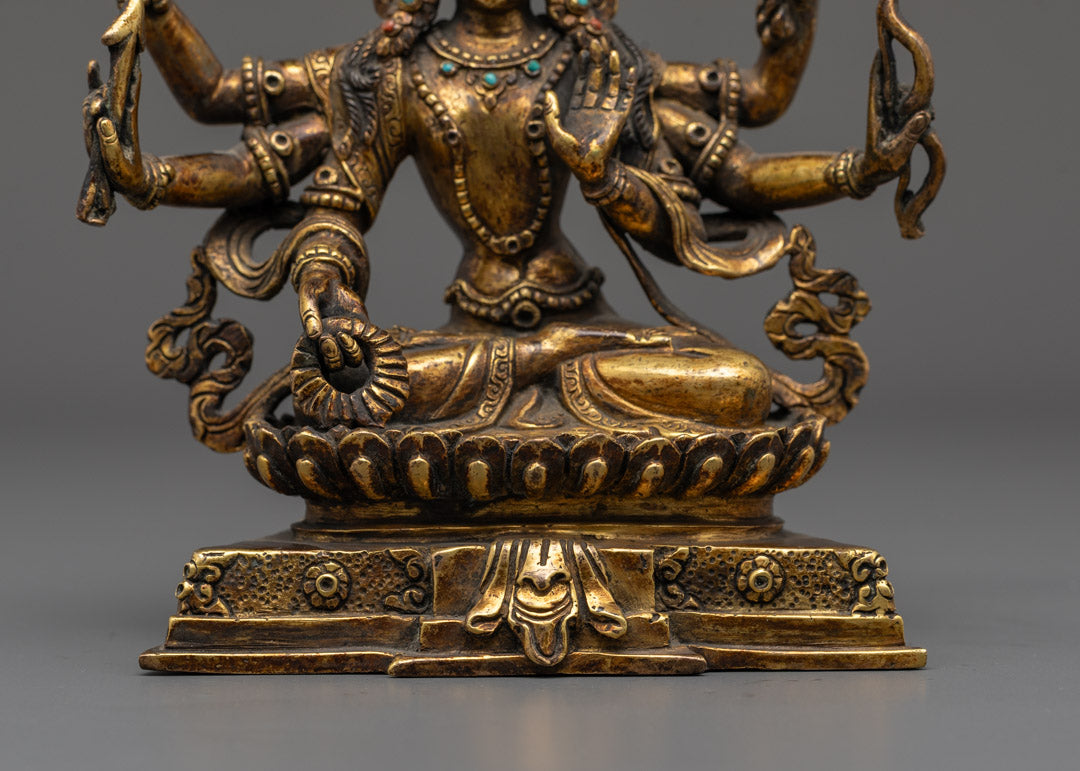 Antique Mahamanjushri Statue | Unique Handcrafted Buddhist Statue