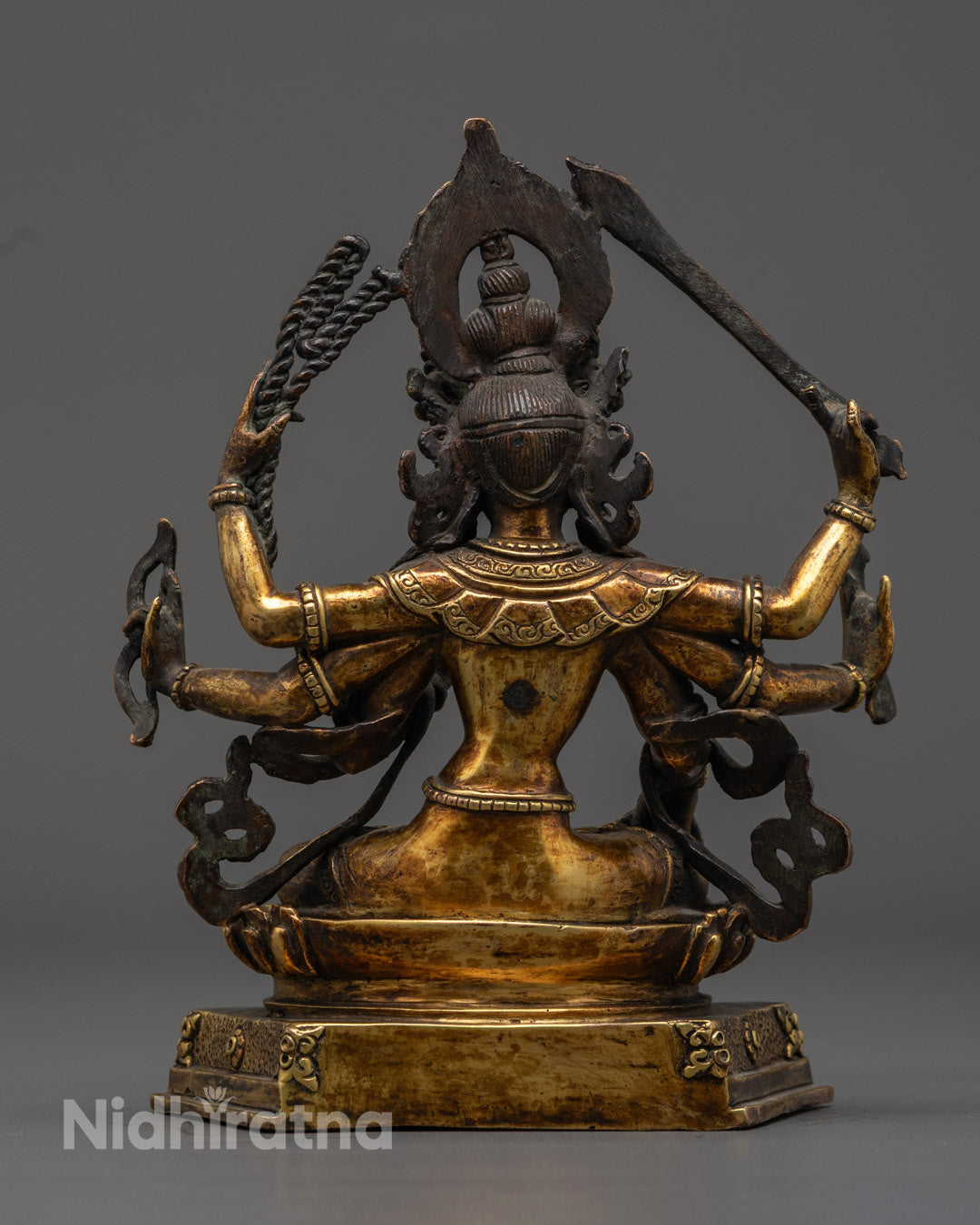 Antique Mahamanjushri Statue | Unique Handcrafted Buddhist Statue