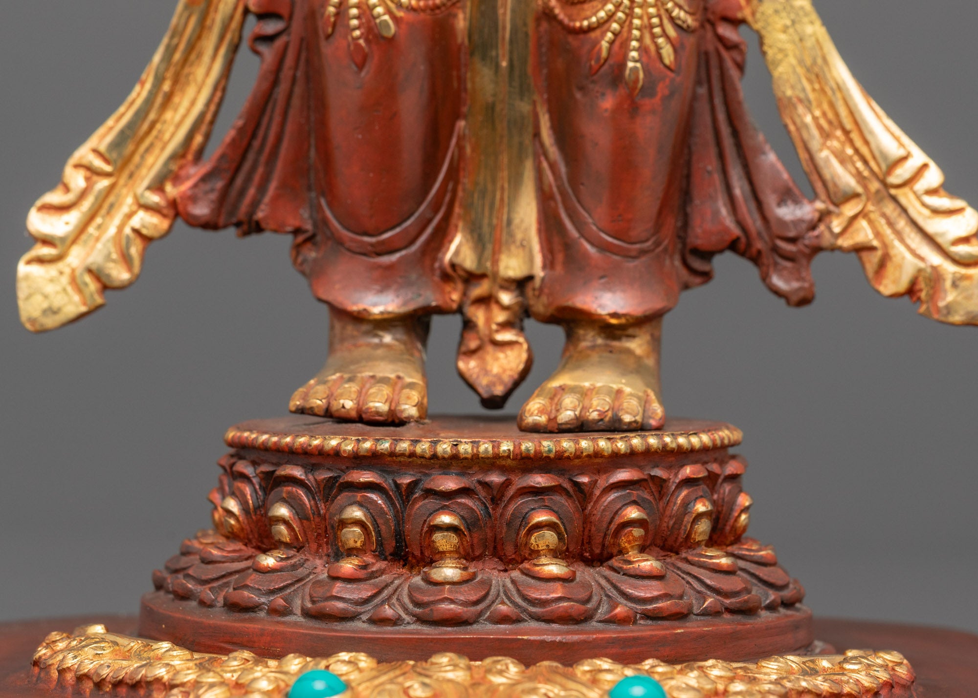 Masterfully Sculpted Maitreya Buddha Statue | Tibetan Buddhist Art
