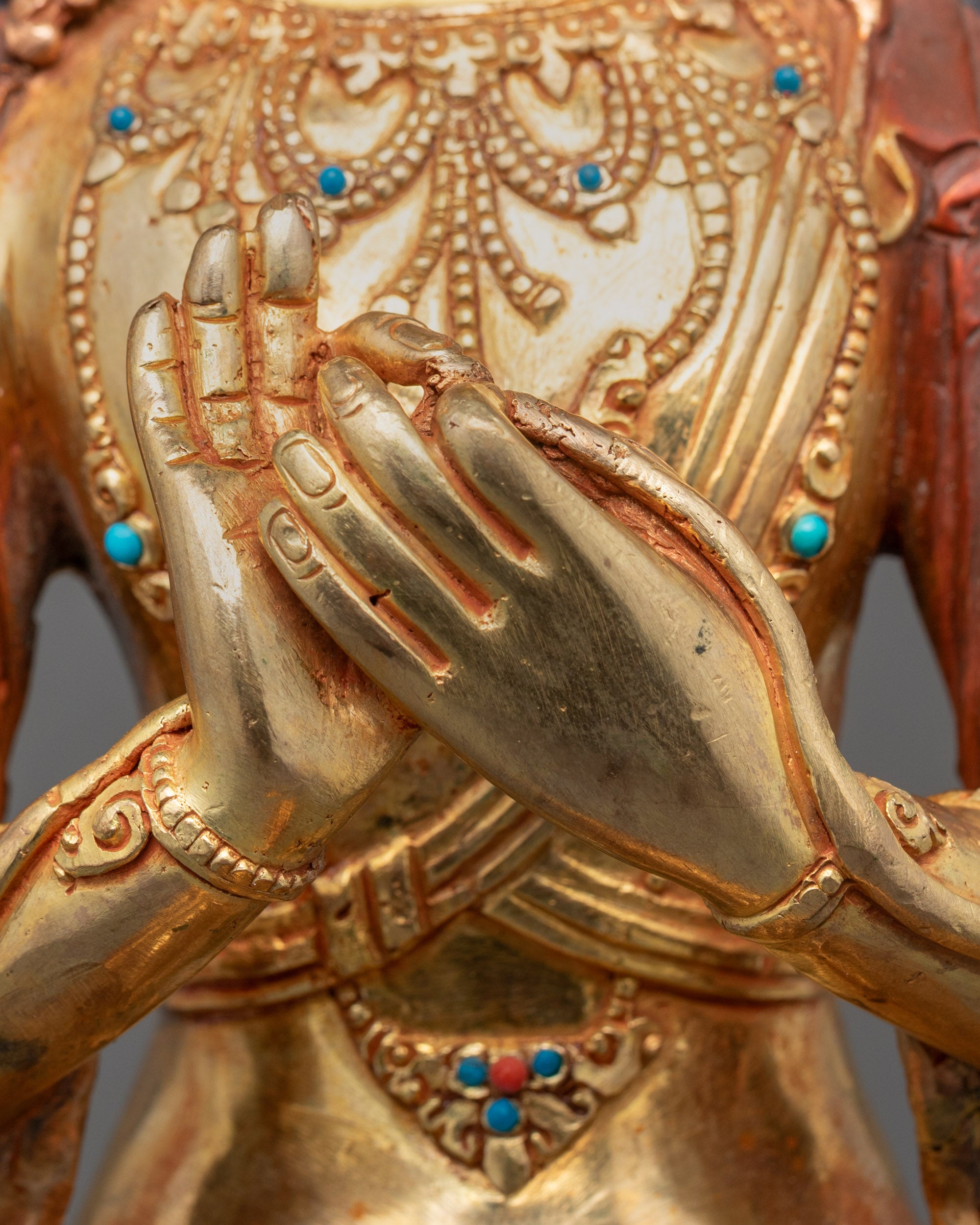 Masterfully Sculpted Maitreya Buddha Statue | Tibetan Buddhist Art