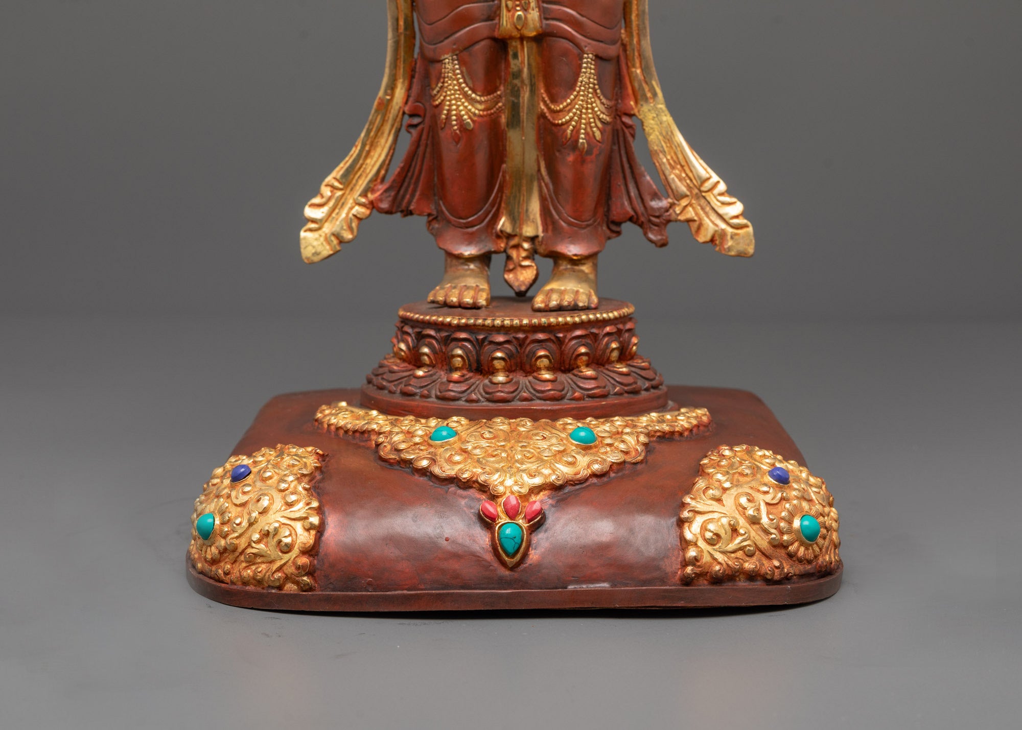 Masterfully Sculpted Maitreya Buddha Statue | Tibetan Buddhist Art