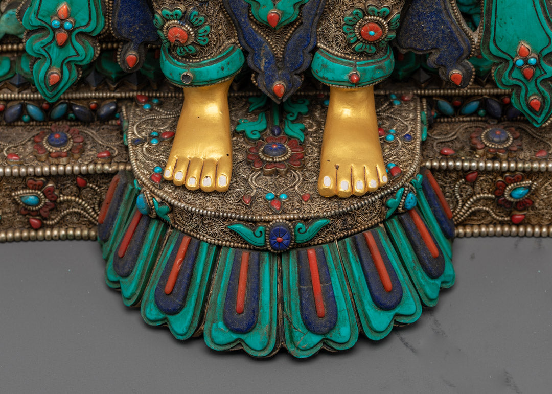 Gold Maitreya Buddha Statue | Future Buddha Sculpture