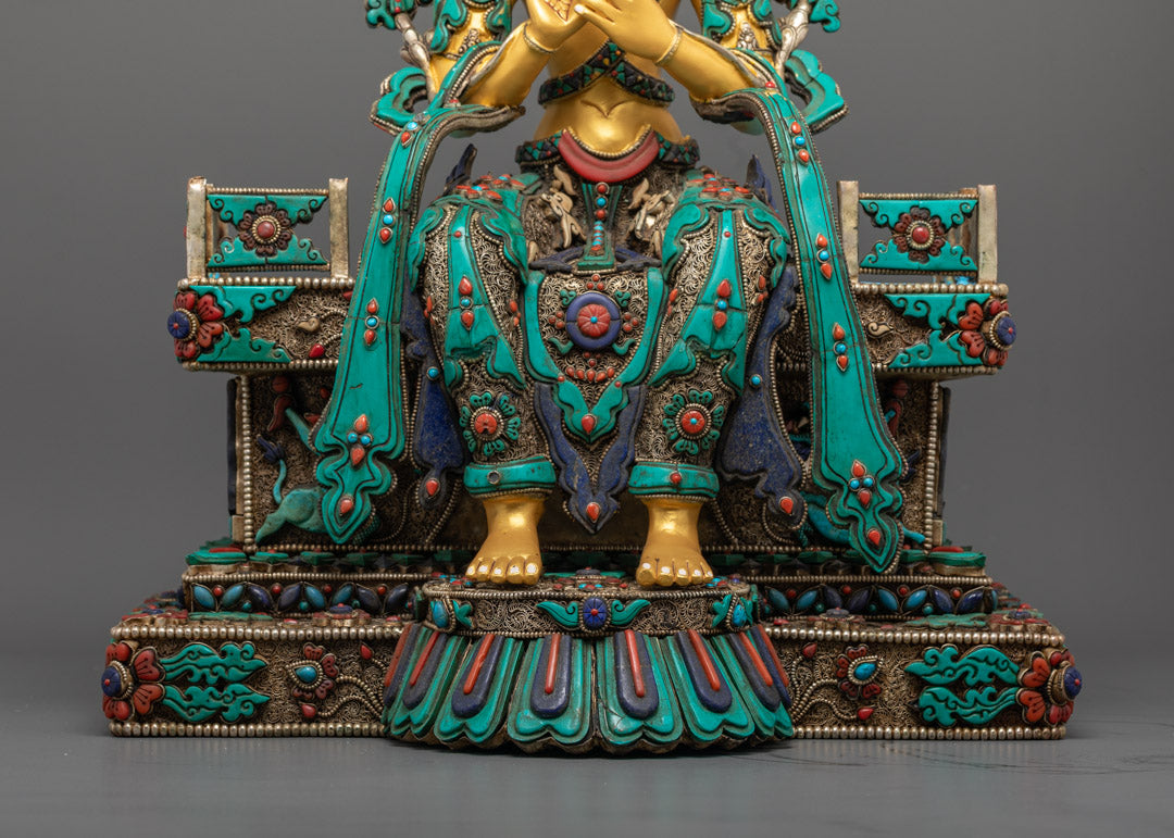 Gold Maitreya Buddha Statue | Future Buddha Sculpture