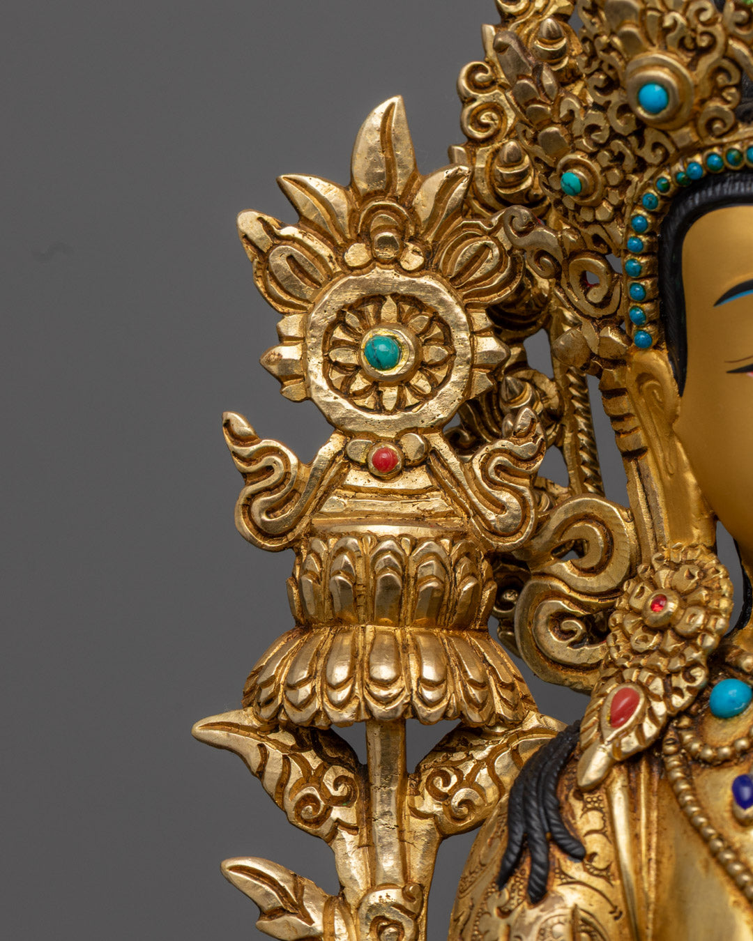 Maitreya Buddha Statue | Hand-Carved Tibetan Buddha | Future Buddha