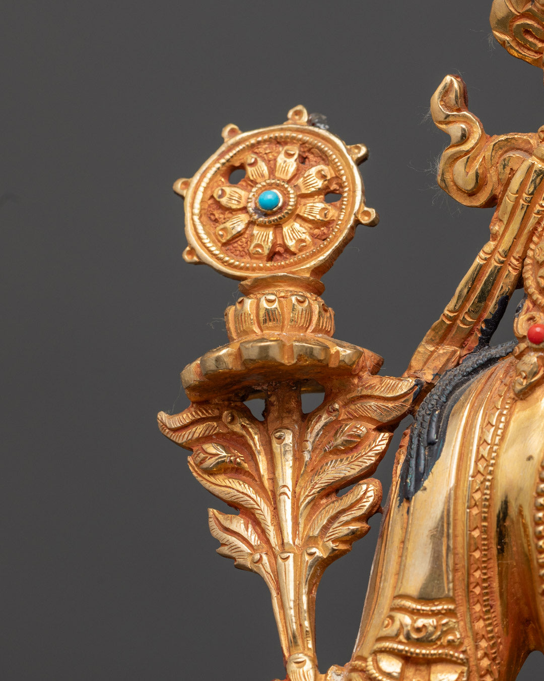 Maitreya Buddha Statue | 24K Gold-Gilded Copper