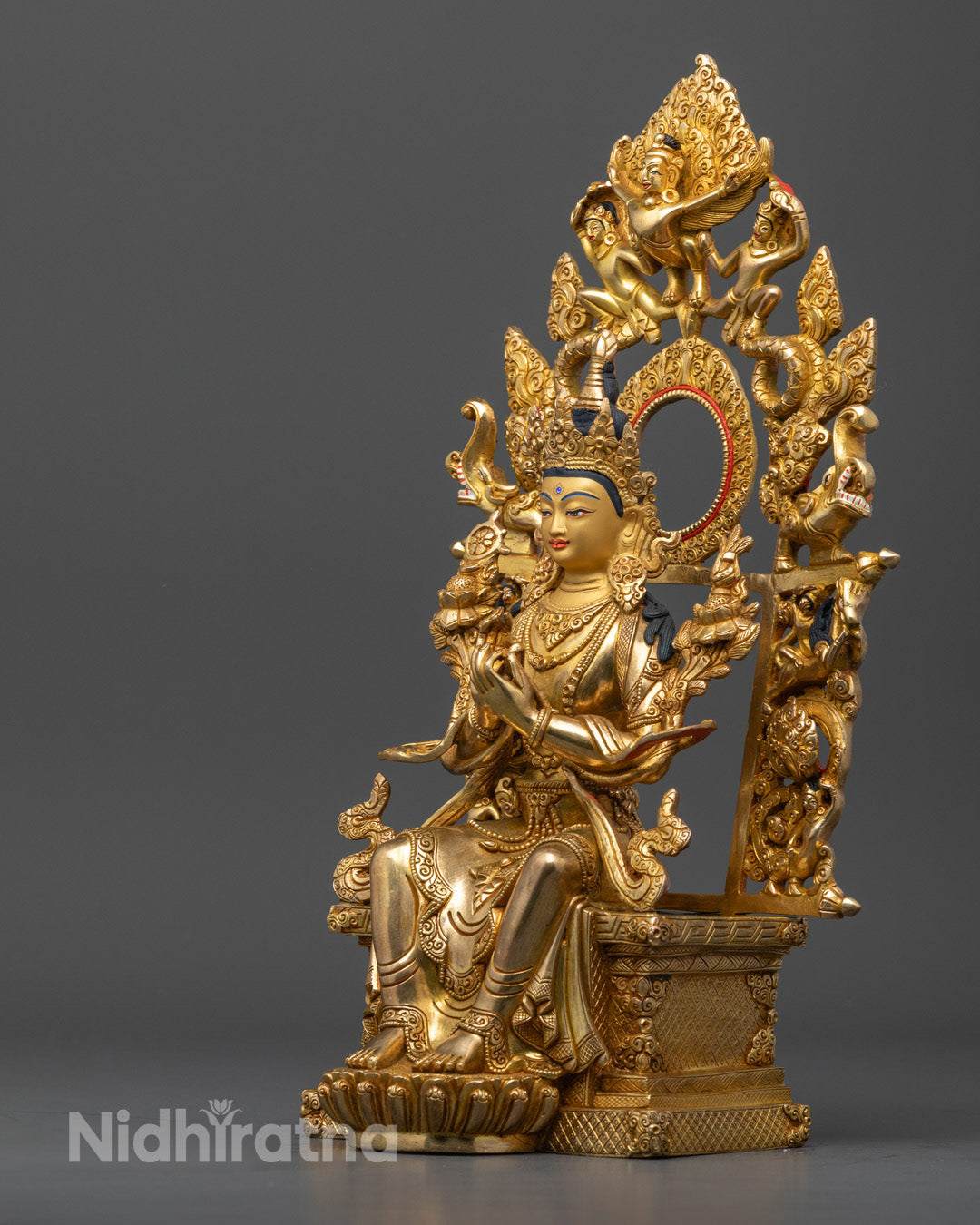 Maitreya Buddha Statue | Handcrafted Tibetan Sculpture