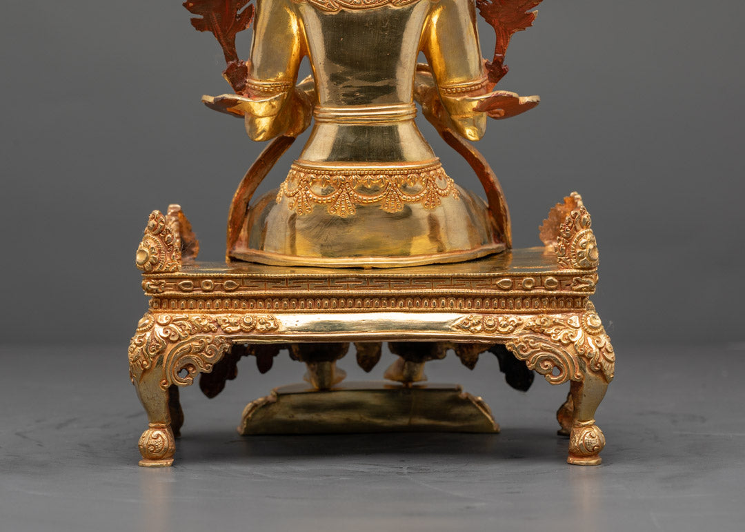 Maitreya Buddha Statue | 24K Gold-Gilded Copper