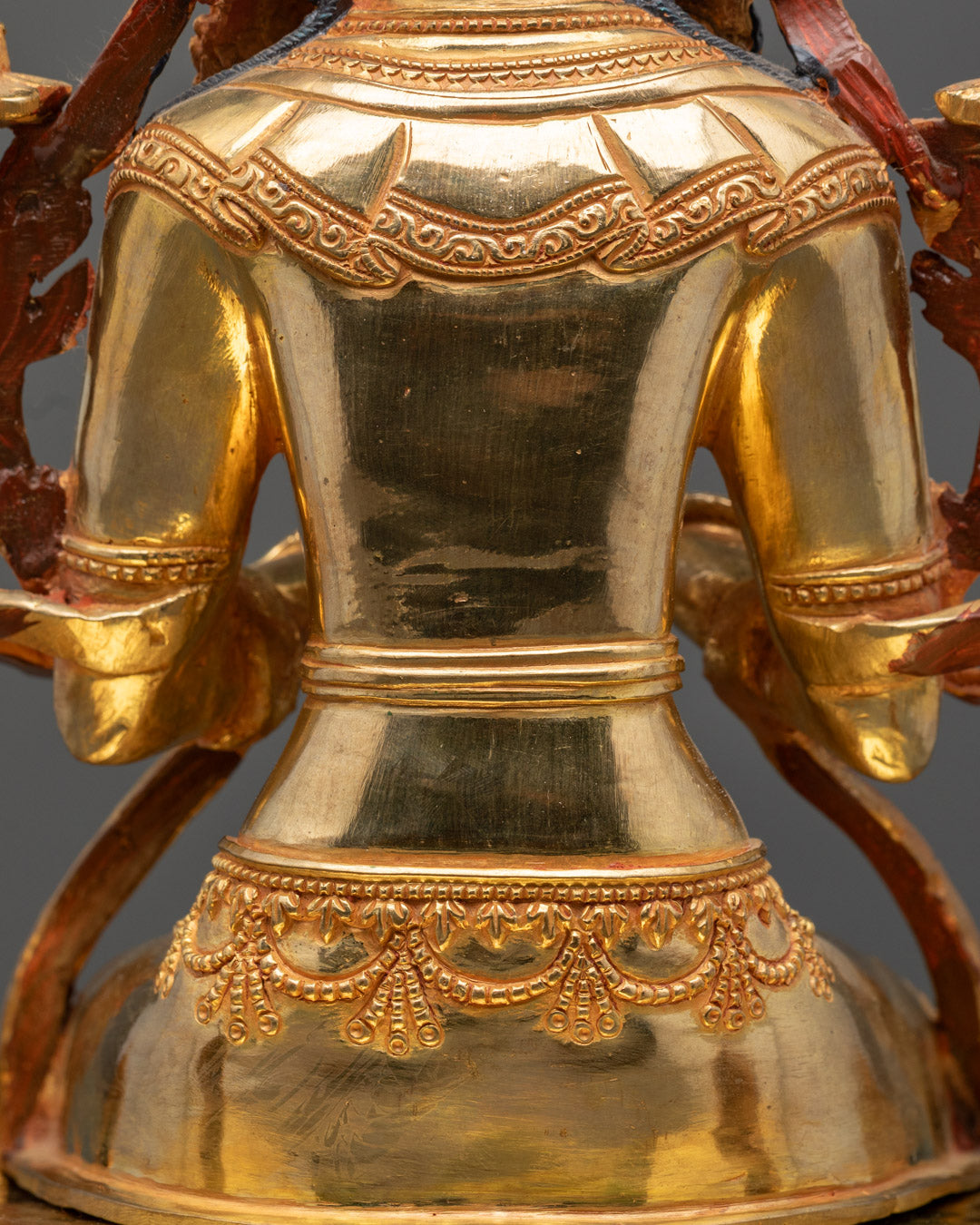 Maitreya Buddha Statue | 24K Gold-Gilded Copper