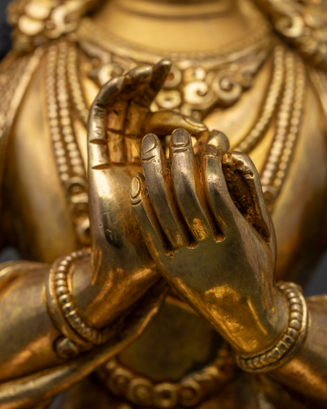 Maitreya Buddha Statue | Handcrafted Tibetan Sculpture