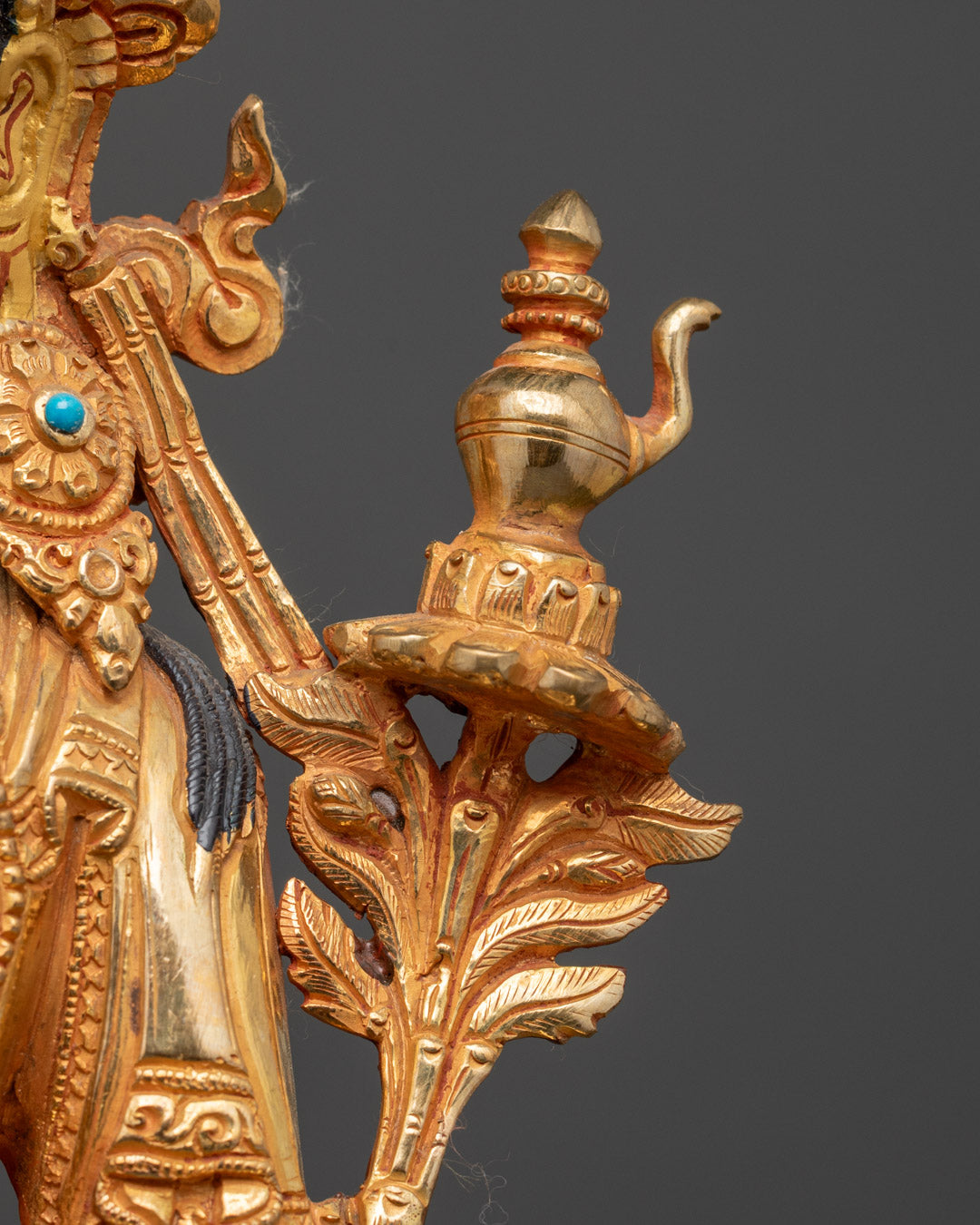 Maitreya Buddha Statue | 24K Gold-Gilded Copper