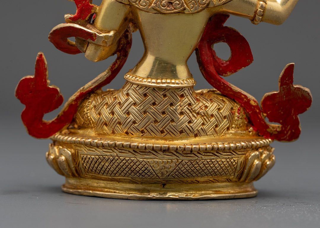 Manjushri Statue | 24K Gold Gilded Icon of Higher Knowledge