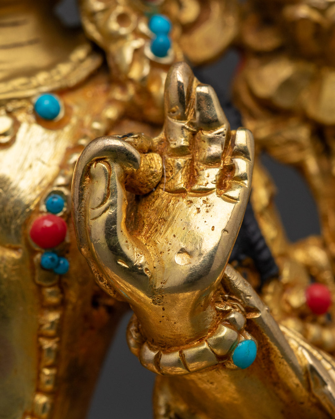 Manjushri Statue | 24K Gold Gilded Icon of Higher Knowledge