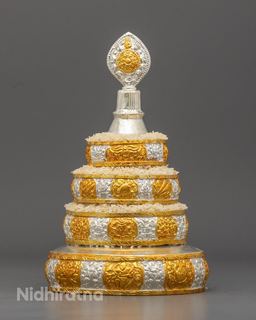 Traditional Buddhist Mandala Offering Set