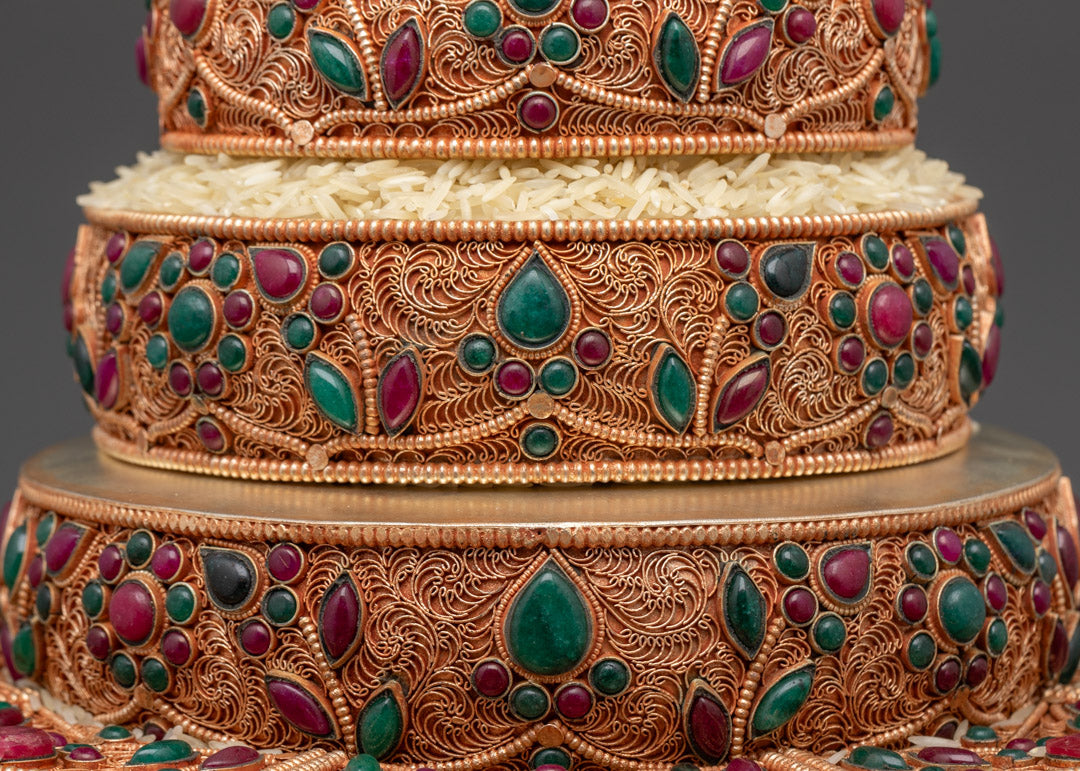 Tibetan Ratna Mandala Offering from Nepal