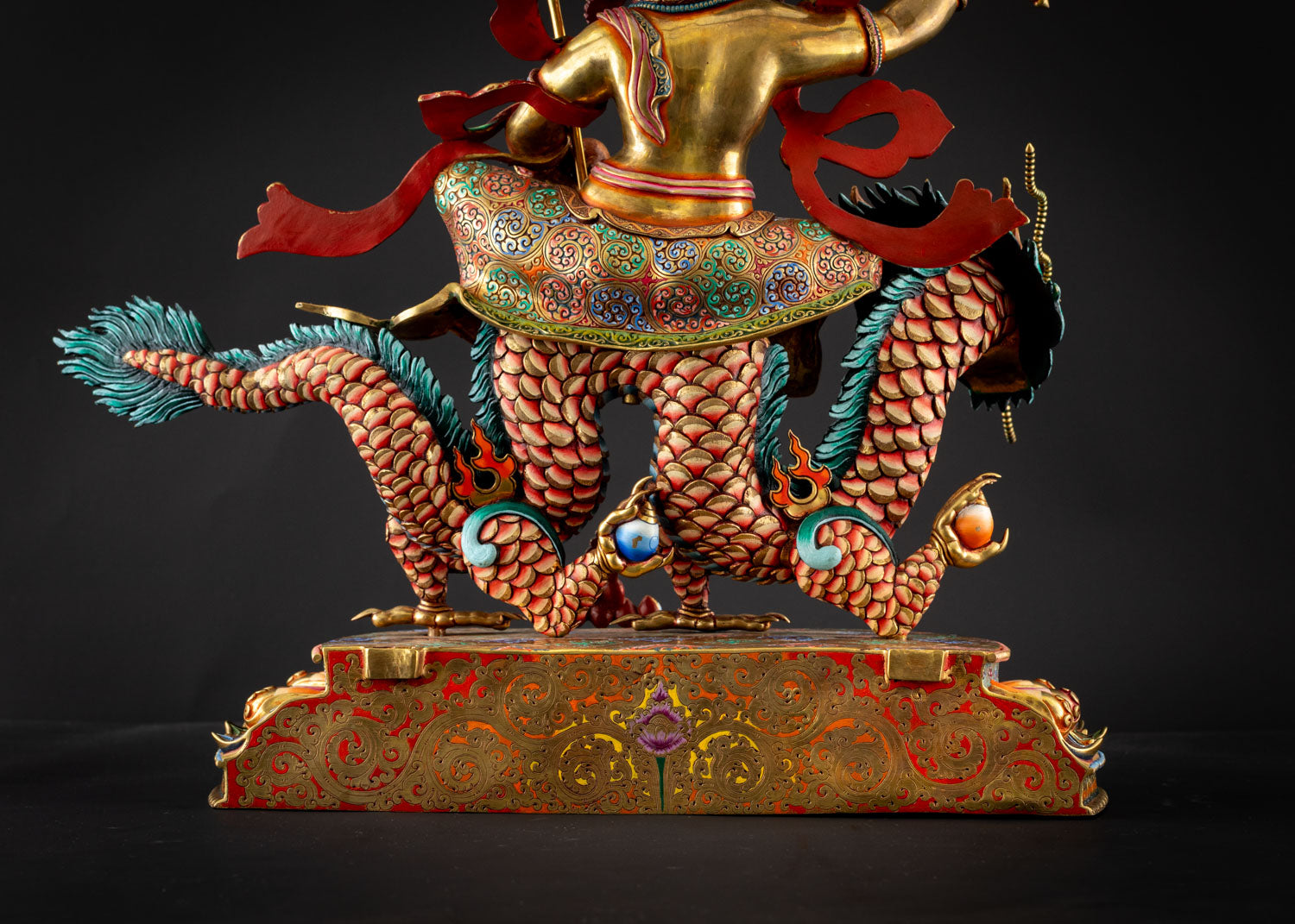 White Dzambhala Statue | Hand-Carved Newari Masterpiece