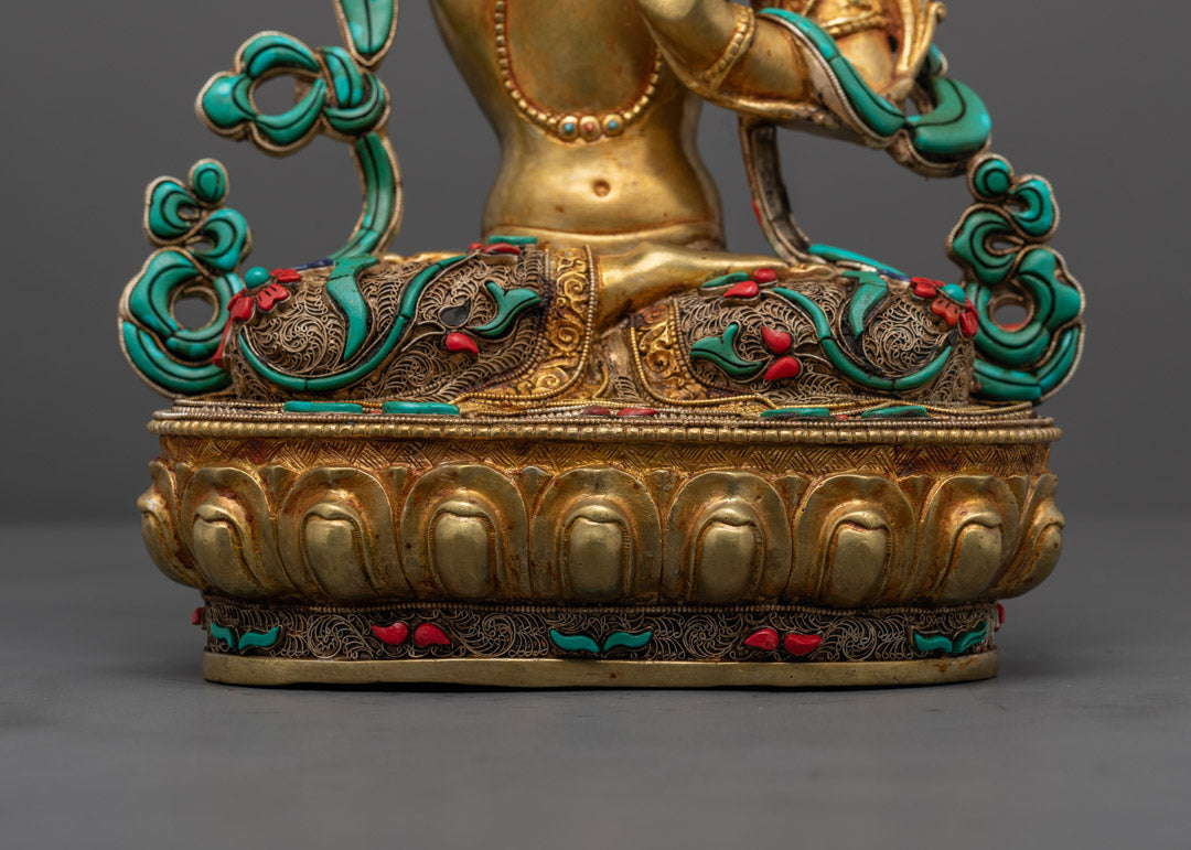 Manjushri Sculpture | Handmade Statue for Wisdom & Enlightenment