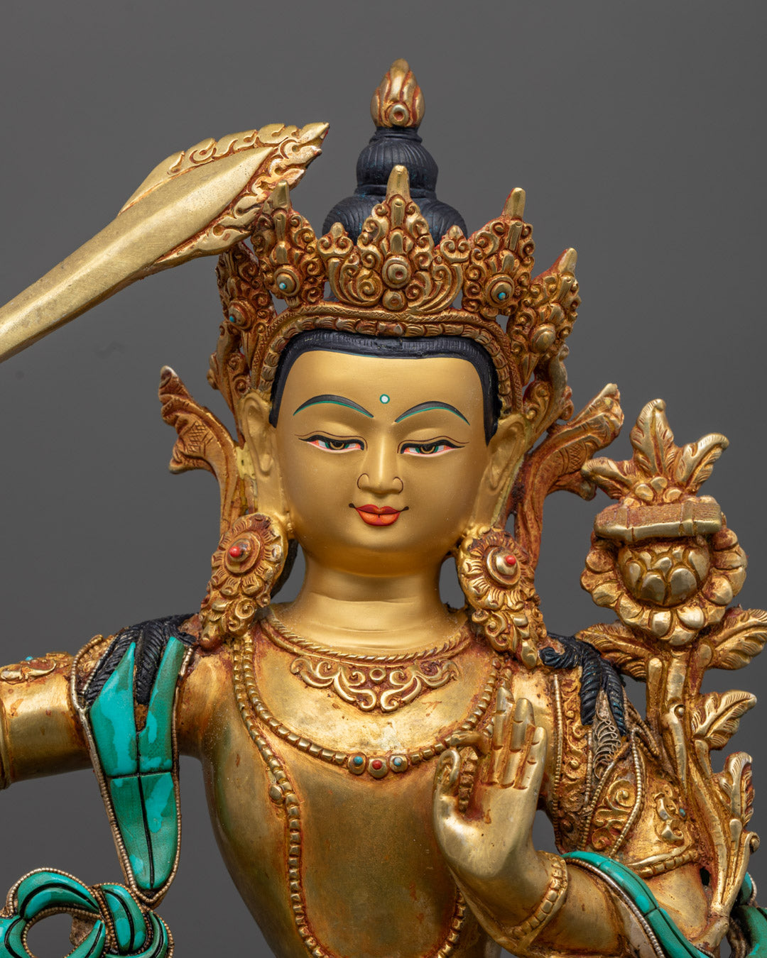 Manjushri Sculpture | Handmade Statue for Wisdom & Enlightenment
