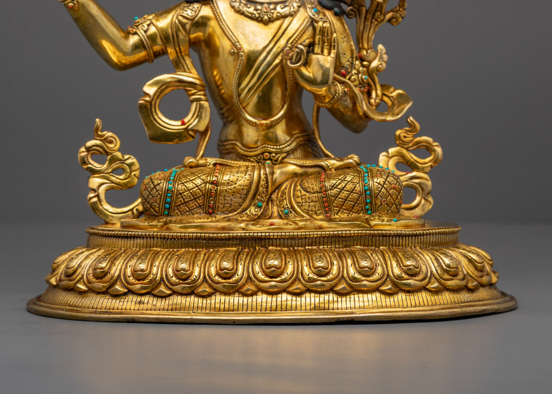 Tibetan Manjushree Statue | Bodhisattva of Wisdom