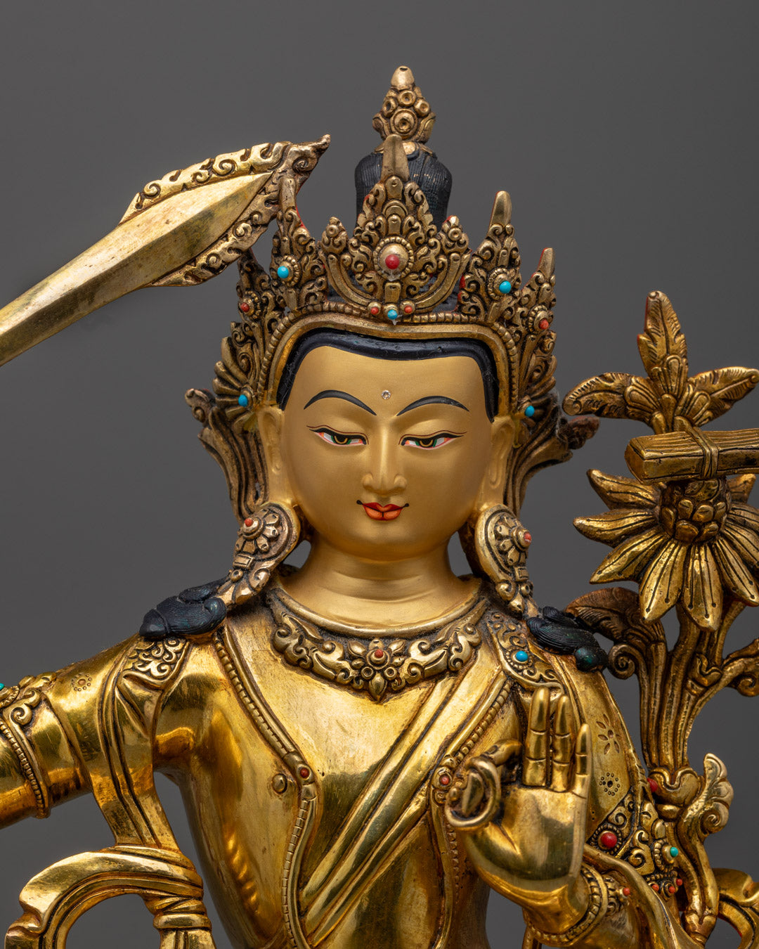Tibetan Manjushree Statue | Bodhisattva of Wisdom