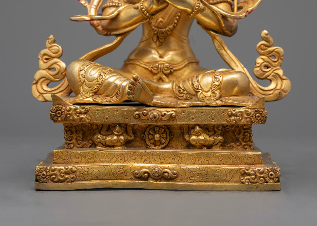 Tibetan Manjushri Statue | Nepalese Buddhist Art