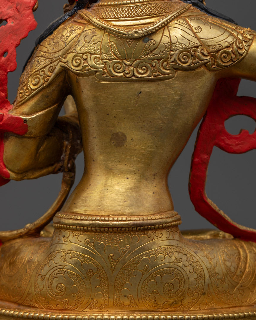Golden Statue For Manjushri Long Mantra