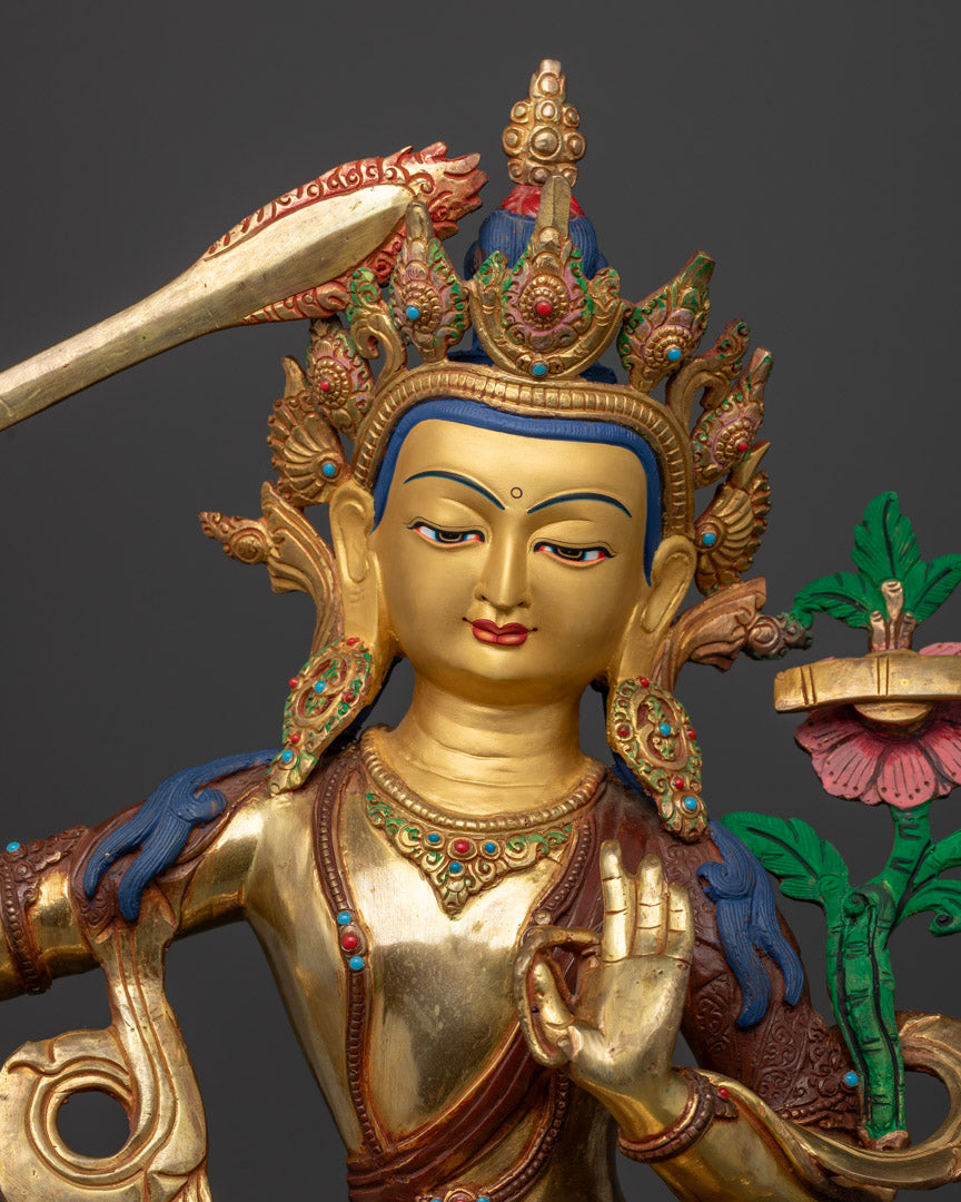 Sacred Manjushri Sword of Wisdom | Manjushree Statue
