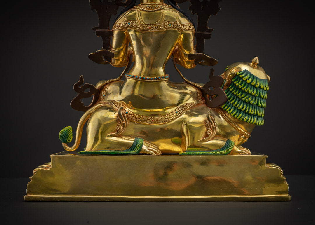 Handmade Manjushri Statue | Buddhist God of Wisdom
