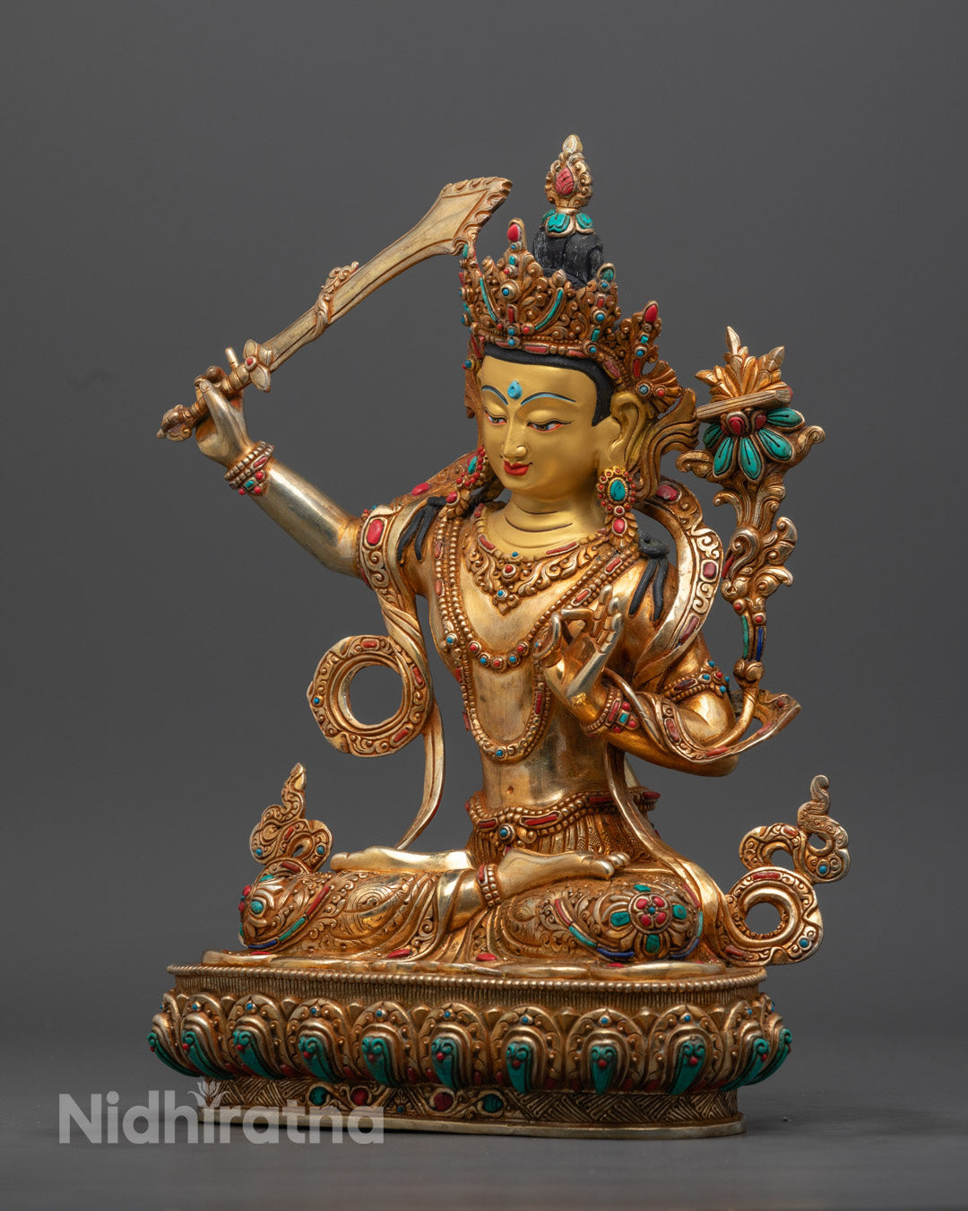 Manjushri Statue | Beautifully Crafted Buddhist Figure