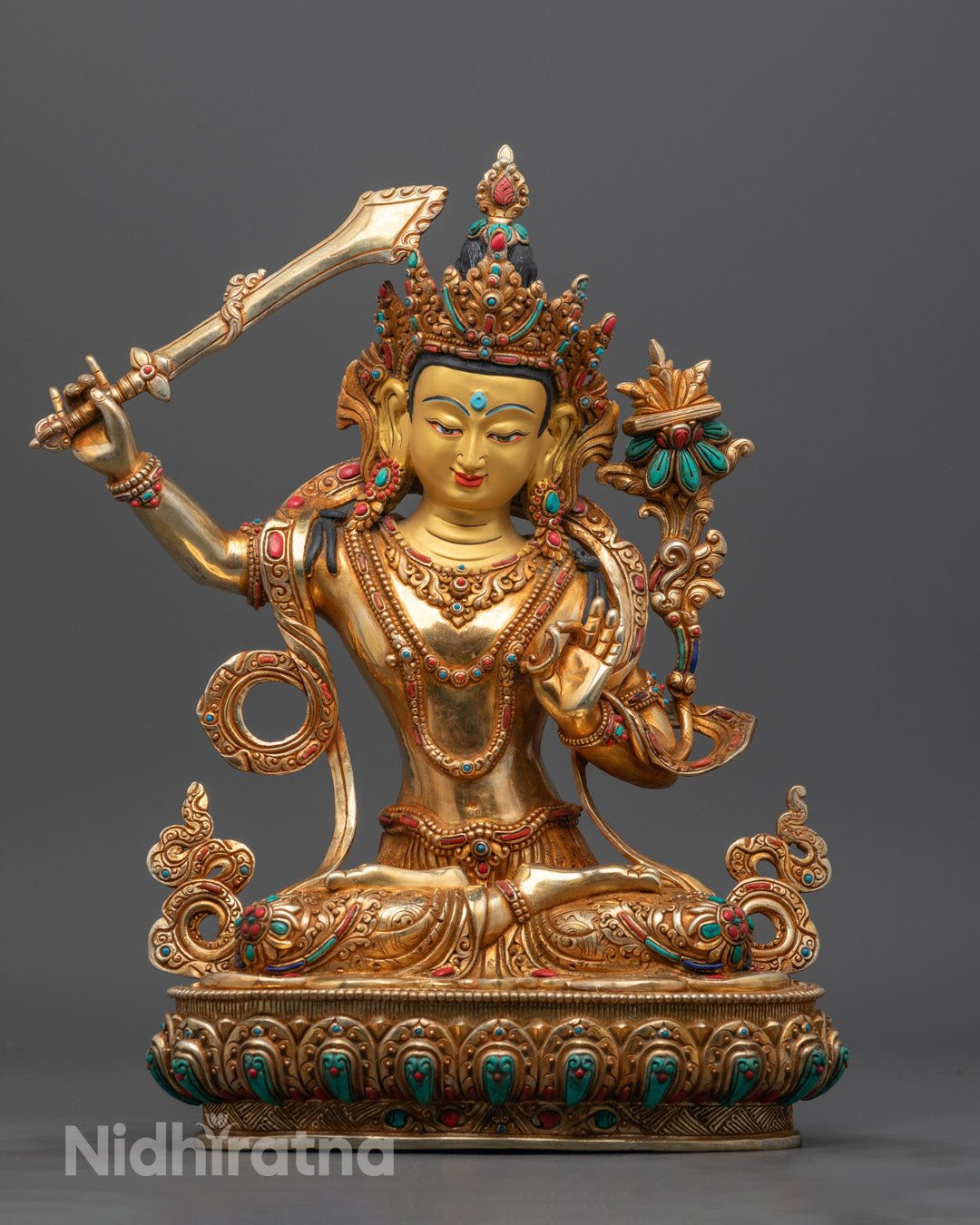 Manjushri Statue | Beautifully Crafted Buddhist Figure