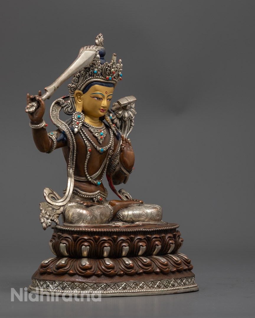 Exquisite Manjushri Sculpture | Nepali Buddhist Art